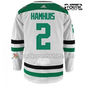 Dallas Stars DAN HAMHUIS 2 Adidas Wit Authentic Shirt - Kinderen